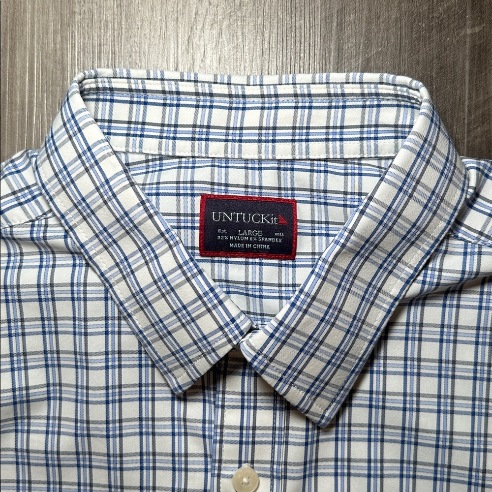 UNTUCKit Rosedale Performance Checkered Plaid Lon… - image 5